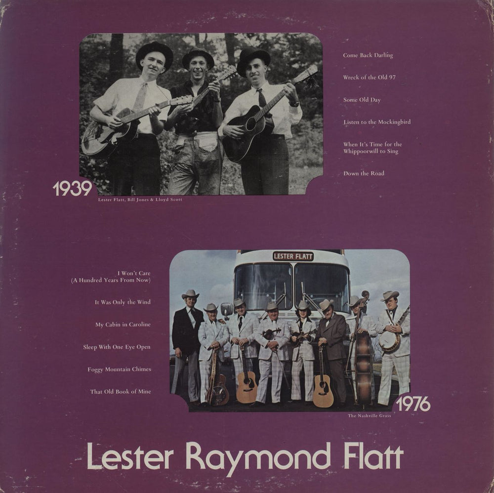 Lester Flatt Lester Raymond Flatt US vinyl LP album (LP record)