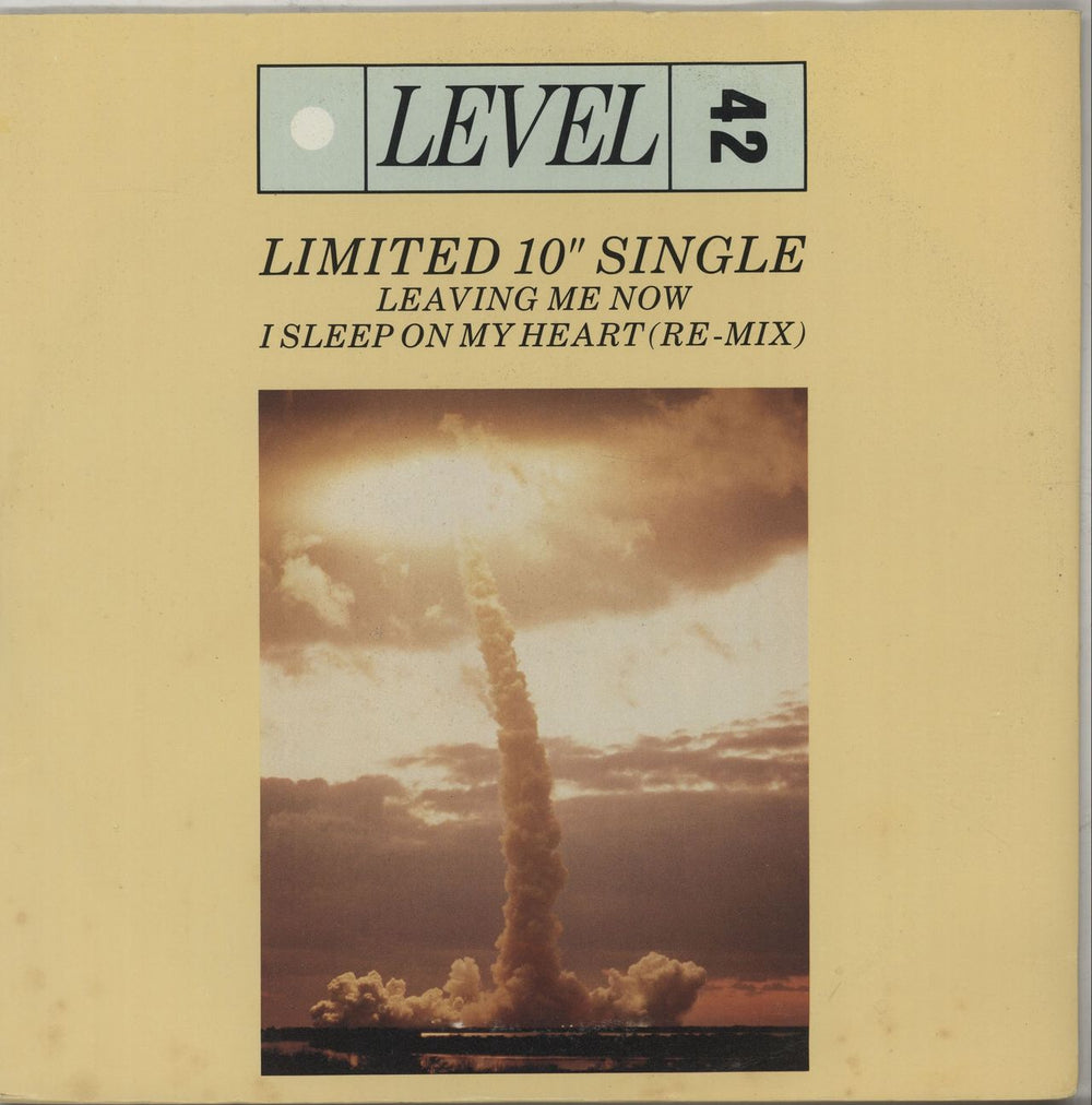 Level 42 Leaving Me Now UK 10" vinyl single (10 inch record) POSPT776