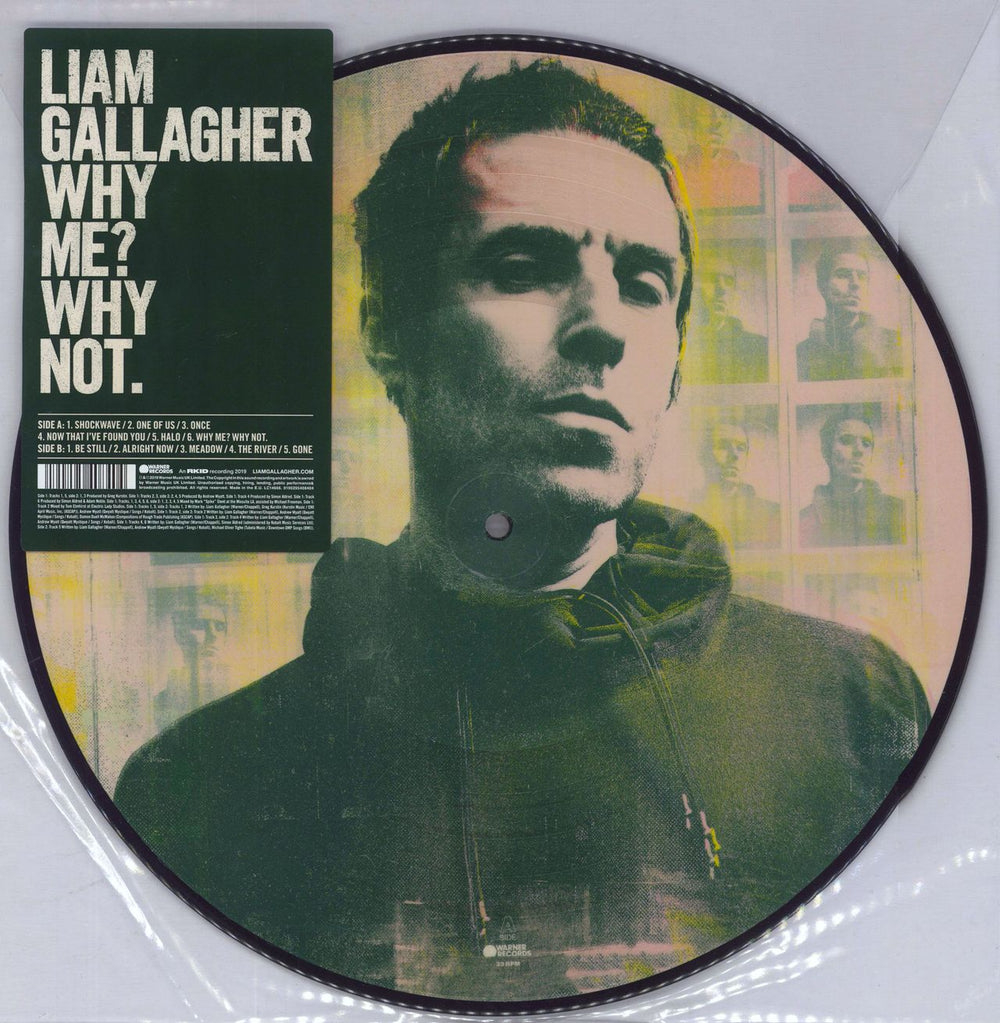 Liam Gallagher Why Me? Why Not - EX UK picture disc LP (vinyl picture disc album) 0190295408404