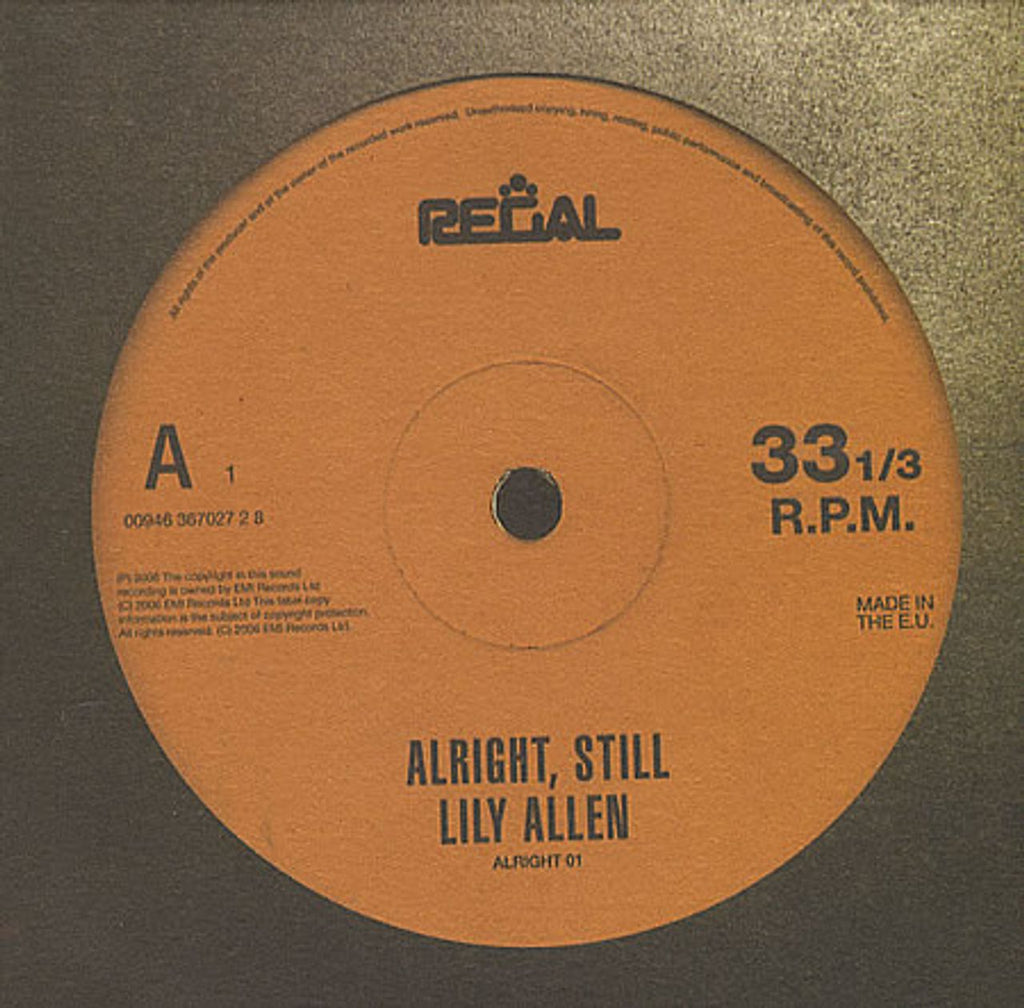 Lily Allen Alright Still UK Promo CD album — RareVinyl.com