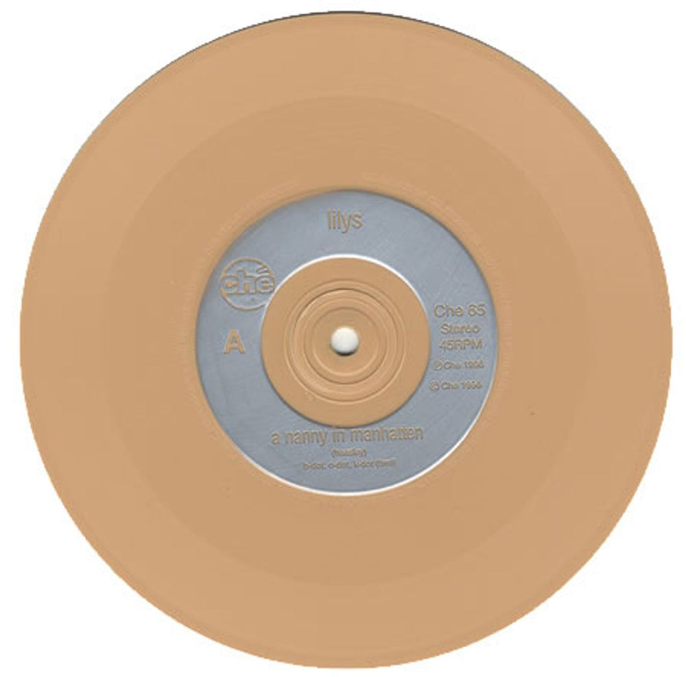 Lilys A Nanny In Manhattan - Peach Vinyl UK 7" vinyl single (7 inch record / 45) LIY07AN110403