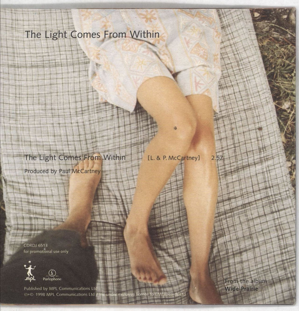 Linda McCartney The Light Comes From Within UK Promo CD single (CD5 / 5") LMCC5TH130415