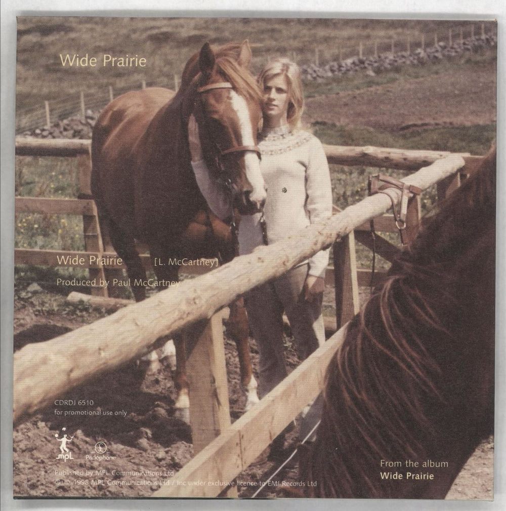 Linda McCartney Wide Prairie - Promo UK Promo CD single (CD5 / 5") LMCC5WI124158