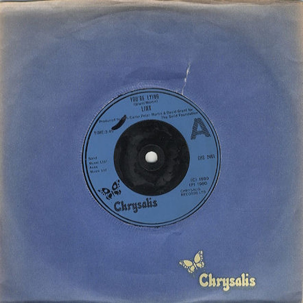 Linx You're Lying UK 7" vinyl single (7 inch record / 45) CHS2461
