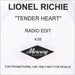 Lionel Richie Tender Heart UK Promo CD-R acetate CDR ACETATE