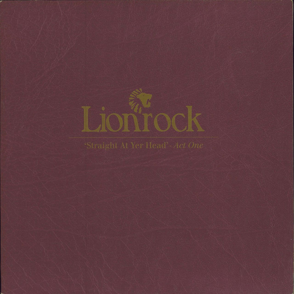 Lionrock Straight At Yer Head - Act One UK 12" vinyl single (12 inch record / Maxi-single) 74321342971