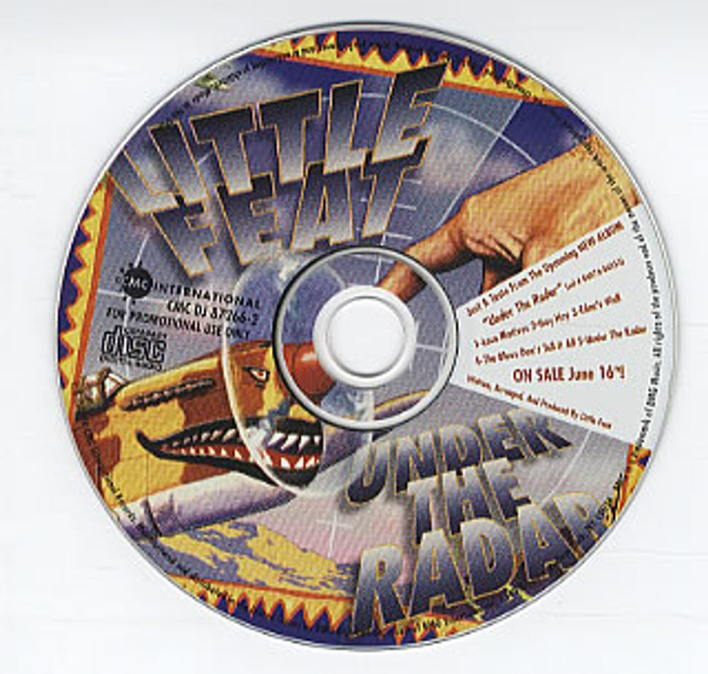 Little Feat Under The Radar Sampler US Promo CD single (CD5 / 5") CMCDJ87266-2