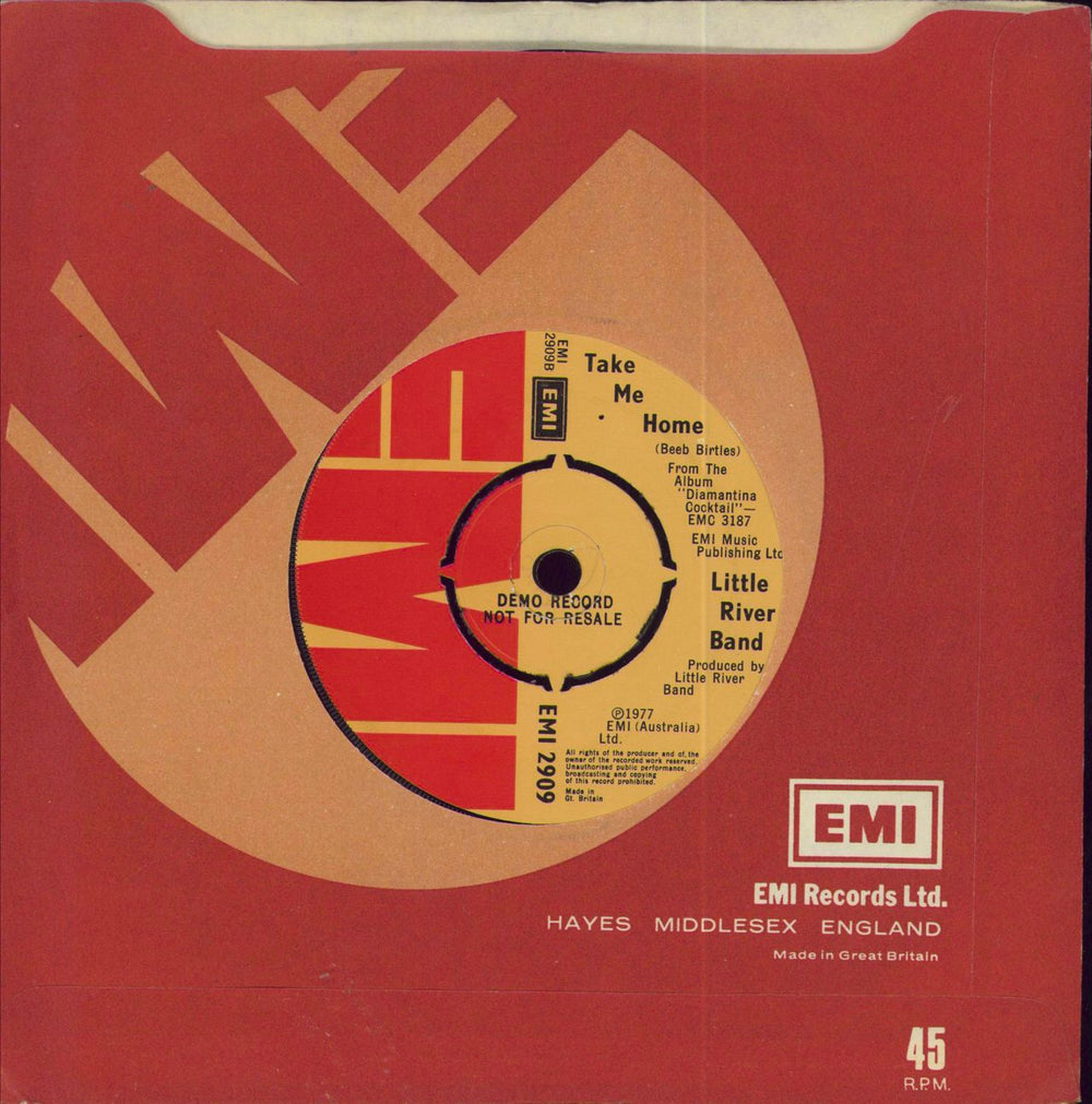 Little River Band Lady UK Promo 7" vinyl single (7 inch record / 45)