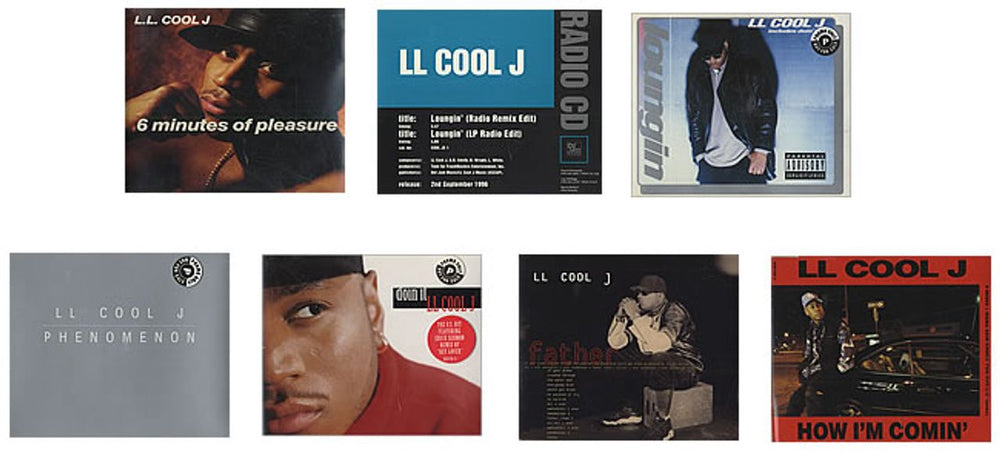 LL Cool J Collection Of 8 x CD Singles UK Promo CD single (CD5 / 5") LLCC5CO436354
