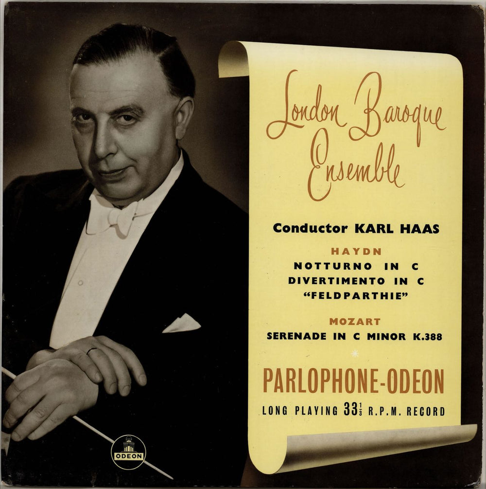 London Baroque Ensemble Haydn: Notturno In C , Divertimento In C (Feldparthie) / Mozart: Serenade In C Minor, K.388 UK vinyl LP album (LP record) PMA1013