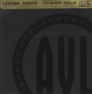 Loose Ends (80s) Cheap Talk UK Promo 12" vinyl single (12 inch record / Maxi-single) TENX344DJ