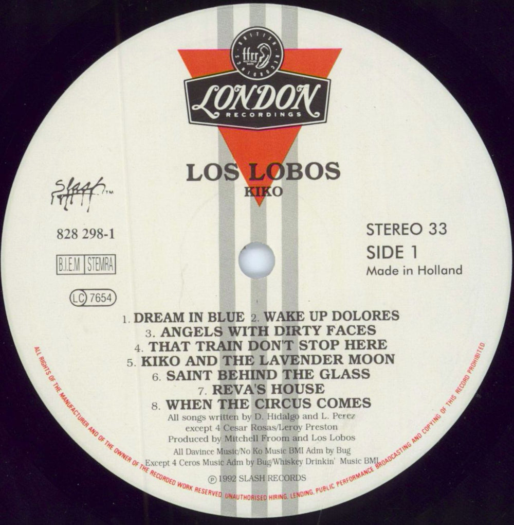 Los Lobos Kiko Dutch vinyl LP album (LP record) LOSLPKI796732