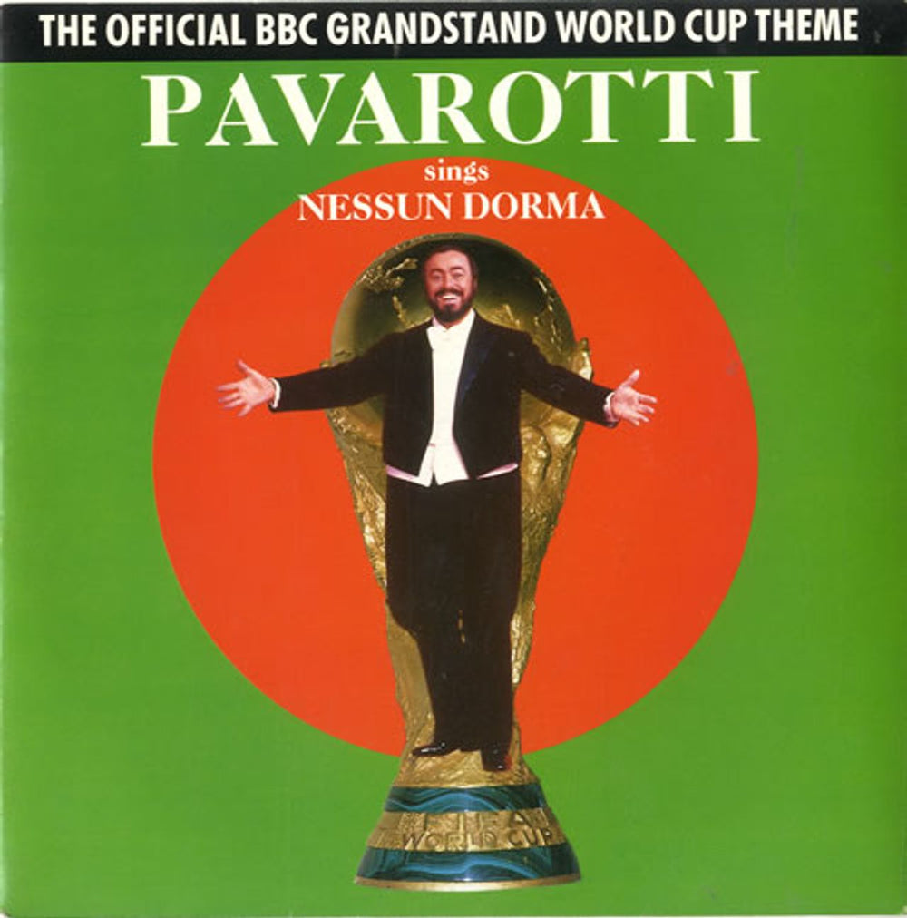 Luciano Pavarotti Nessun Dorma UK 7" vinyl single (7 inch record / 45) PAVO3