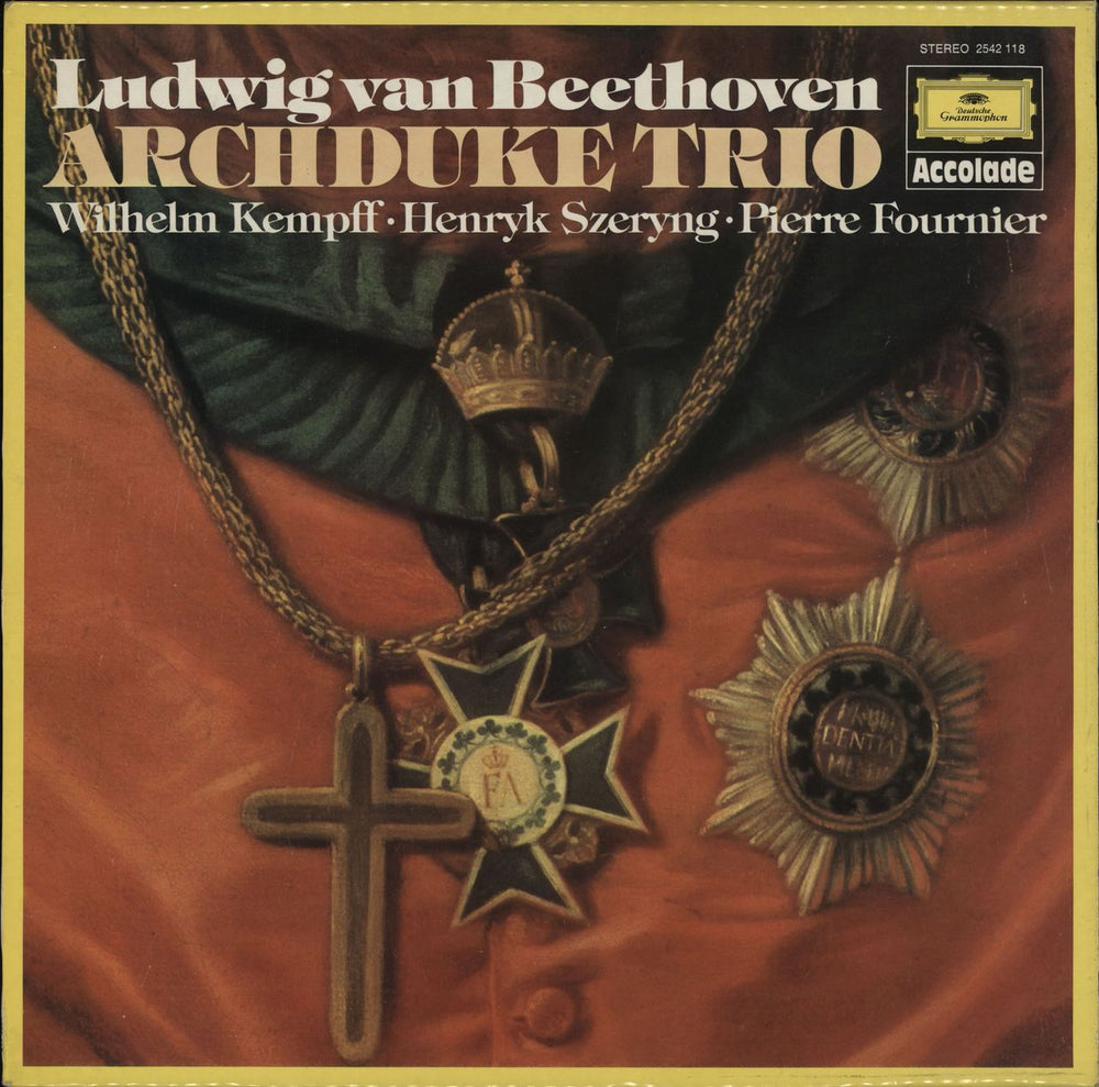 Ludwig Van Beethoven Archduke Trio UK vinyl LP album (LP record) 2542118