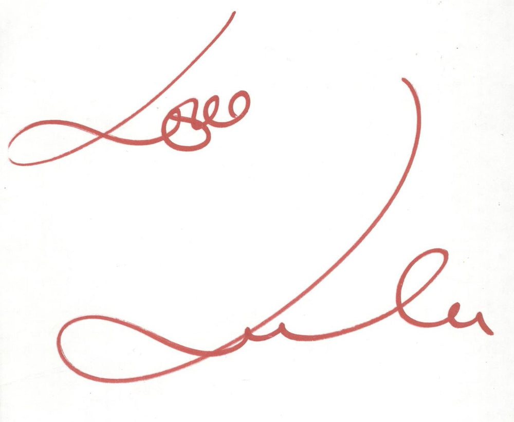 Lulu Autograph UK memorabilia AUTPGRAPH