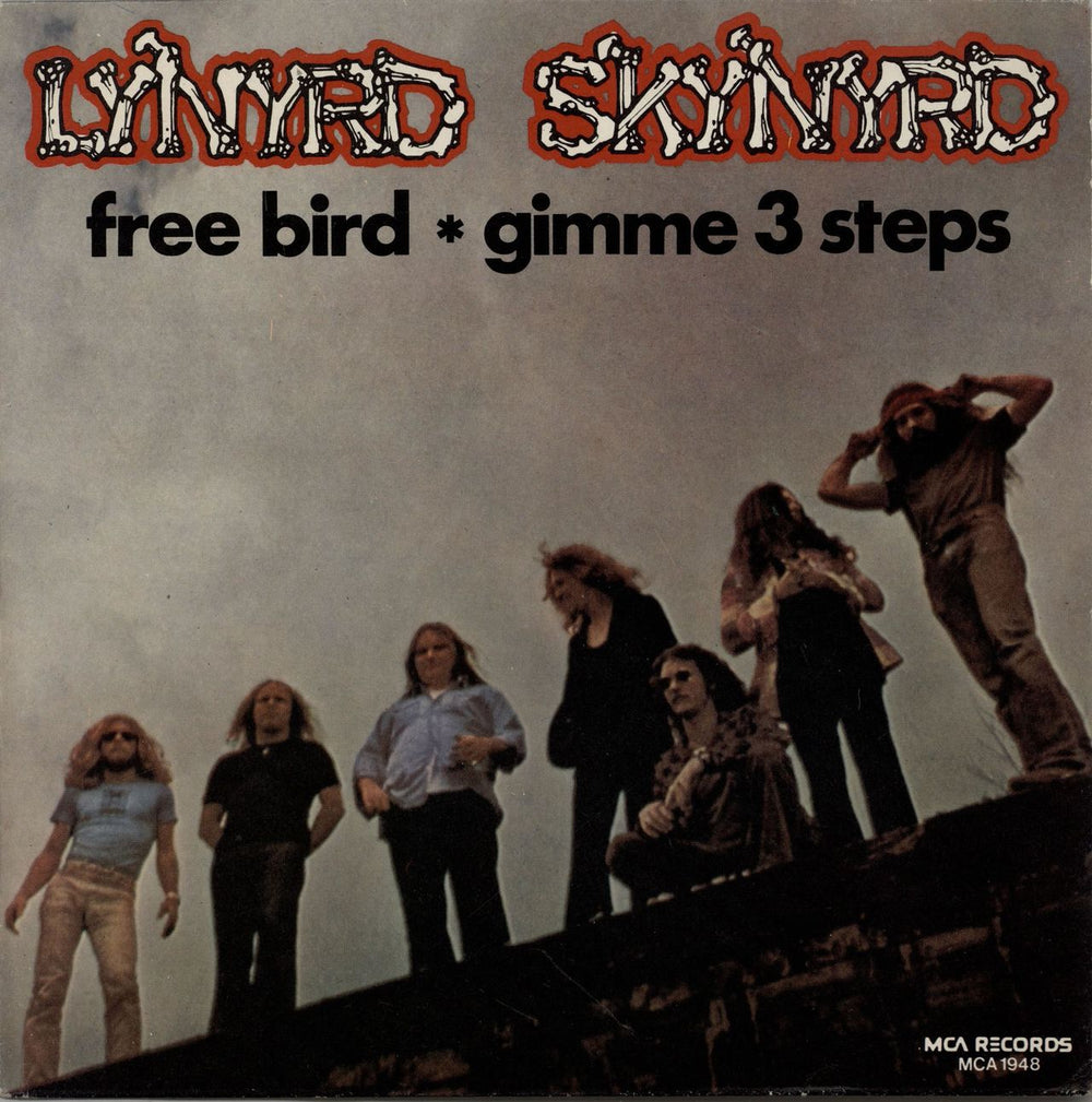 Lynyrd Skynyrd Free Bird + Unique Picture Sleeve Italian 7" vinyl single (7 inch record / 45) MCA1948