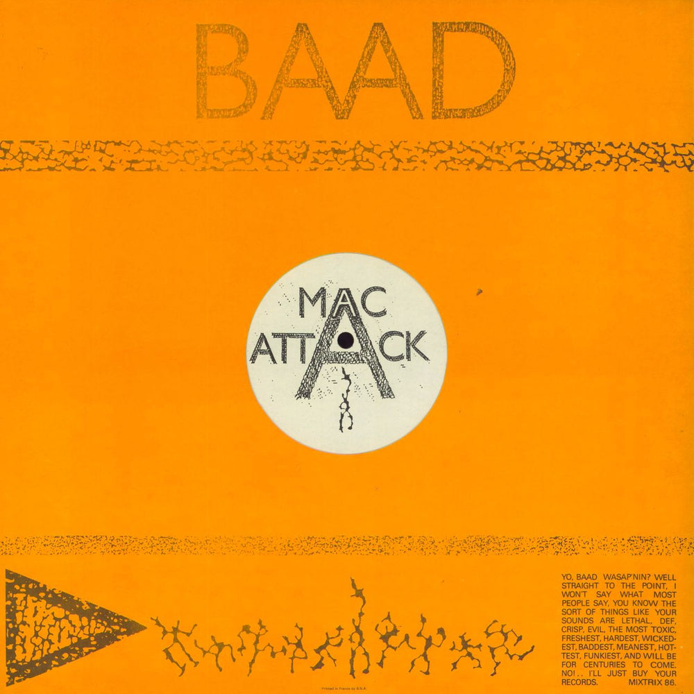 Mac Attack The Art Of Drums French 12" vinyl single (12 inch record / Maxi-single)