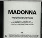 Madonna Hollywood [Remixes For Radio] US CD-R acetate CD ACETATE