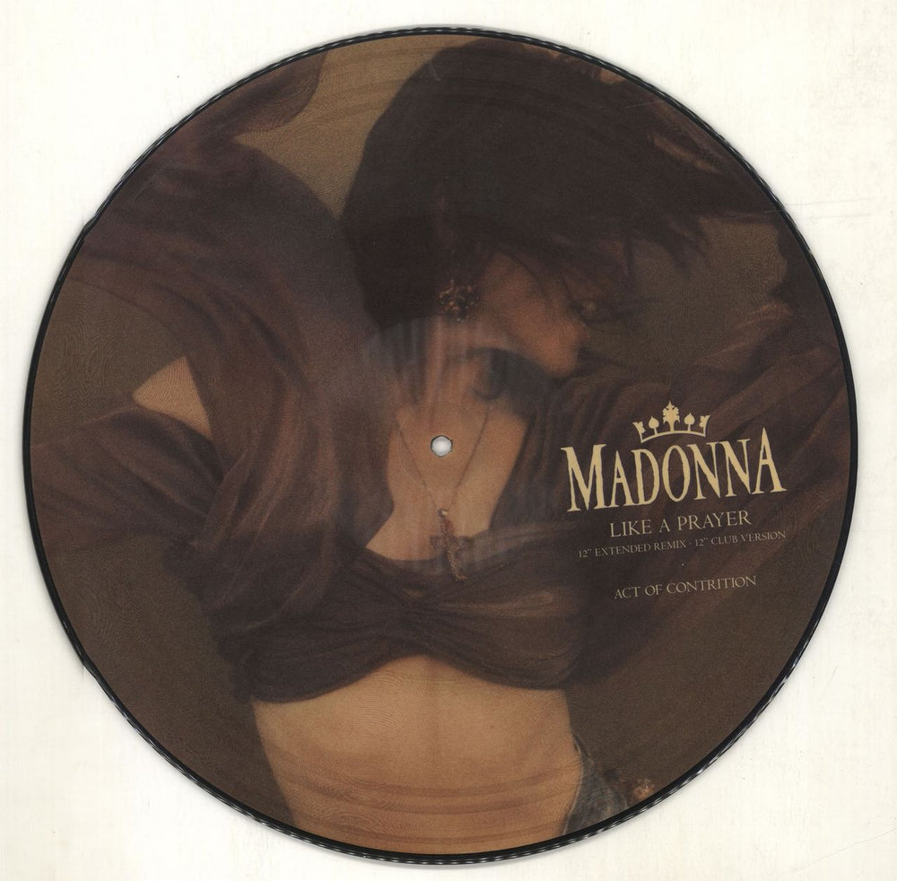 Madonna Like A Prayer UK 12" vinyl picture disc (12 inch picture record) W7539TP