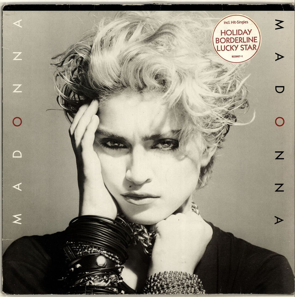 Madonna Madonna - 3-Song Stickered Sleeve German vinyl LP album (LP record) 92-3867-1