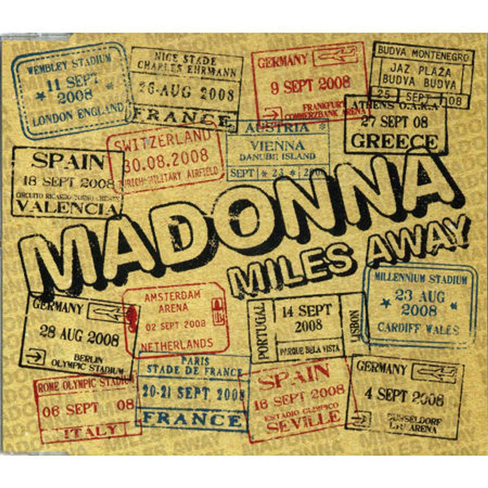 Madonna Miles Away UK Promo CD single (CD5 / 5") PRO16677