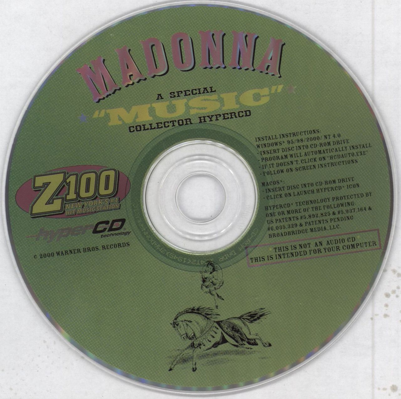 Madonna Music US Promo CD-ROM