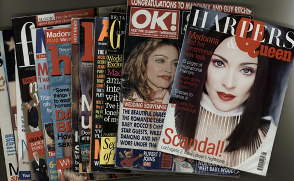 Madonna Quantity of Twelve Lifestyle & Entertainment Magazines UK magazine MADMAQU630874