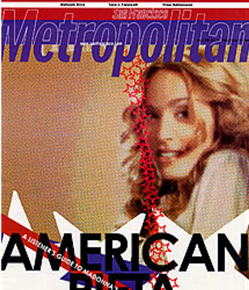 Madonna San Francisco Metropolitan US magazine 3APR2000