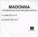 Madonna Thunderpuss GHV2 Megamix Edits UK Promo CD-R acetate CD ACETATE