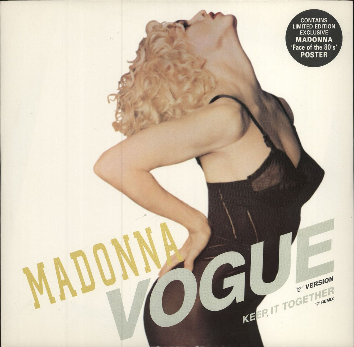 Madonna Vogue + Face Of The 80s Poster UK 12