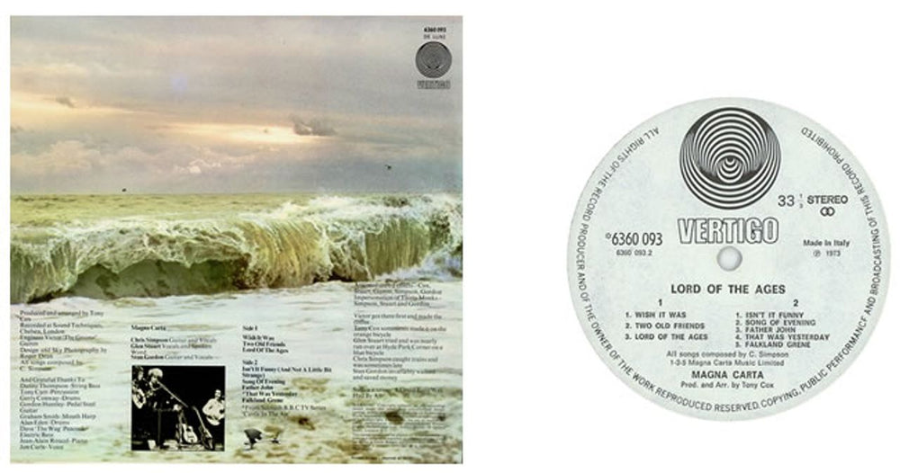 Magna Carta Lord Of The Ages - 1st - EX Italian vinyl LP album (LP record) GNCLPLO473003