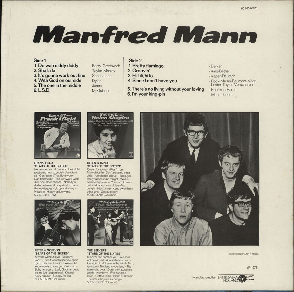 Manfred Mann Stars Of The Sixties Dutch Promo vinyl LP album (LP record)