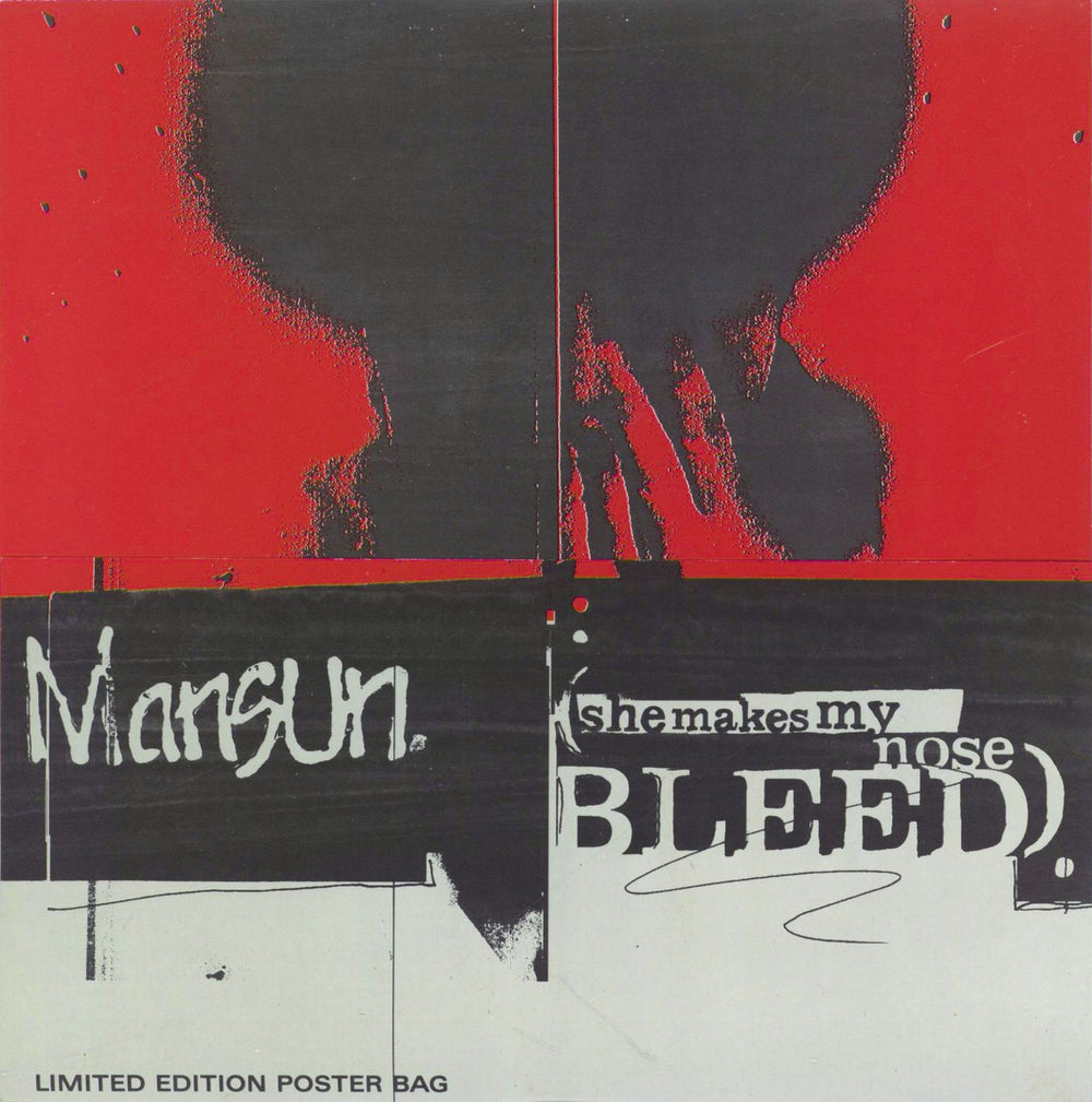 Mansun She Makes My Nose Bleed - Red vinyl UK 7" vinyl single (7 inch record / 45) R6458