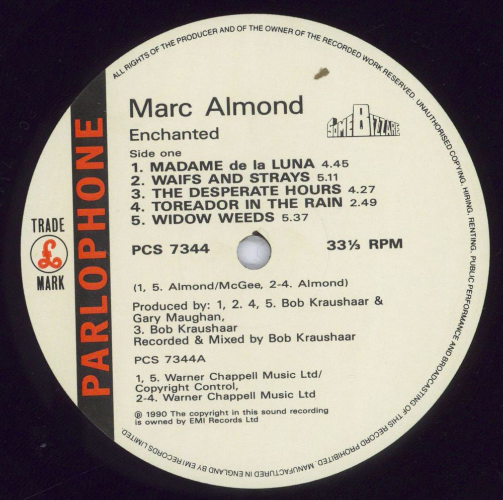 Marc Almond Enchanted - Shrink UK vinyl LP album (LP record) ALMLPEN832031