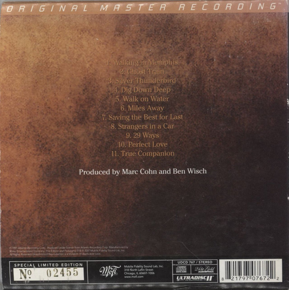 Marc Cohn Marc Cohn - Gold CD US CD album (CDLP) 821797076722