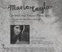 Maria Taylor Cartoons And Forever Plans US CD-R acetate CDR ACETATE