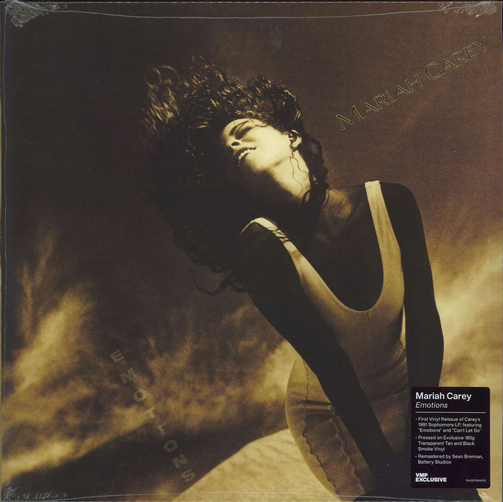 Mariah Carey Emotions - 180gm Tan & Black Smoke Vinyl + Numbered - Sealed US vinyl LP album (LP record) 19439798461