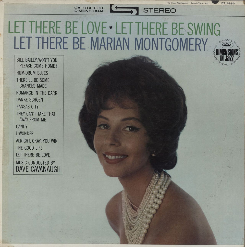 Marian Montgomery Let There Be Love, Let There Be Swing, Let There Be US vinyl LP album (LP record) ST1982