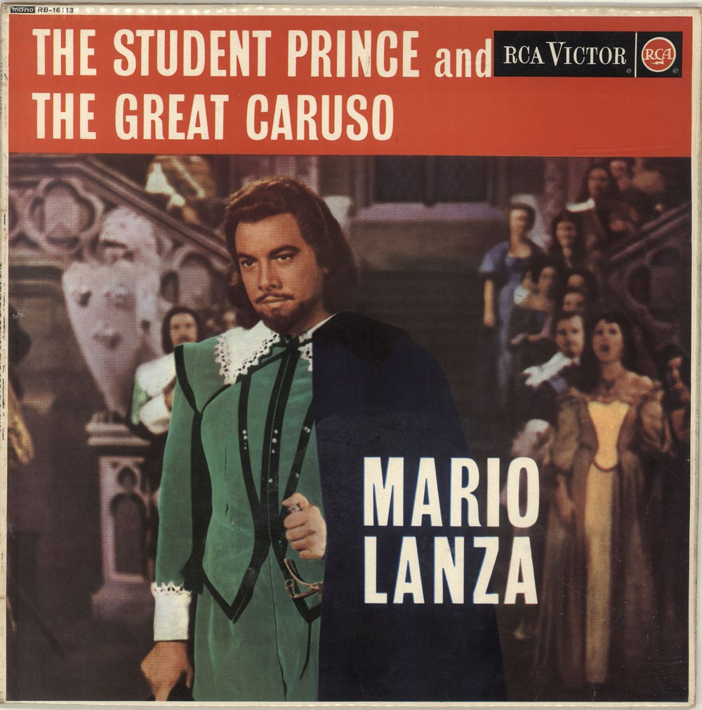 Mario Lanza The Student Prince And The Great Caruso UK vinyl LP album (LP record) RB-16113