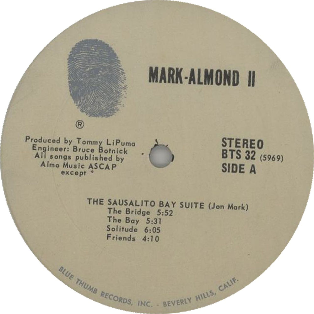 Mark-Almond Mark-Almond II - 1st - WOS US vinyl LP album (LP record)