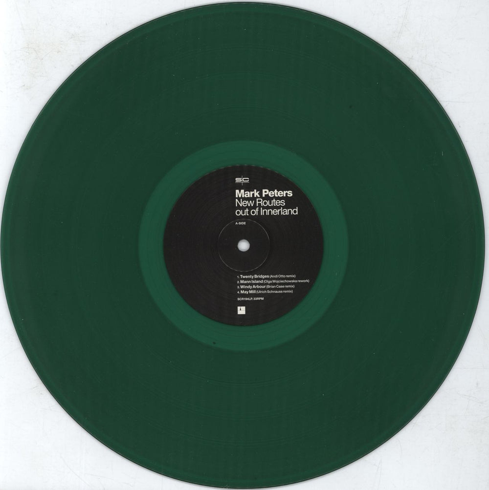 Mark Peters New Routes Out Of Innerland - Green Vinyl UK vinyl LP album (LP record) 5AYLPNE799277