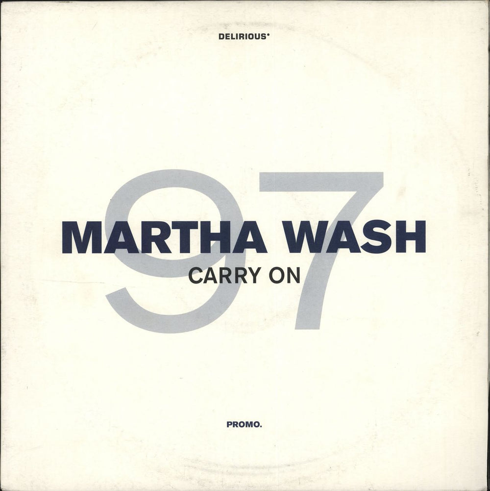 Martha Wash Carry On UK Promo 12" vinyl single (12 inch record / Maxi-single) DELI6