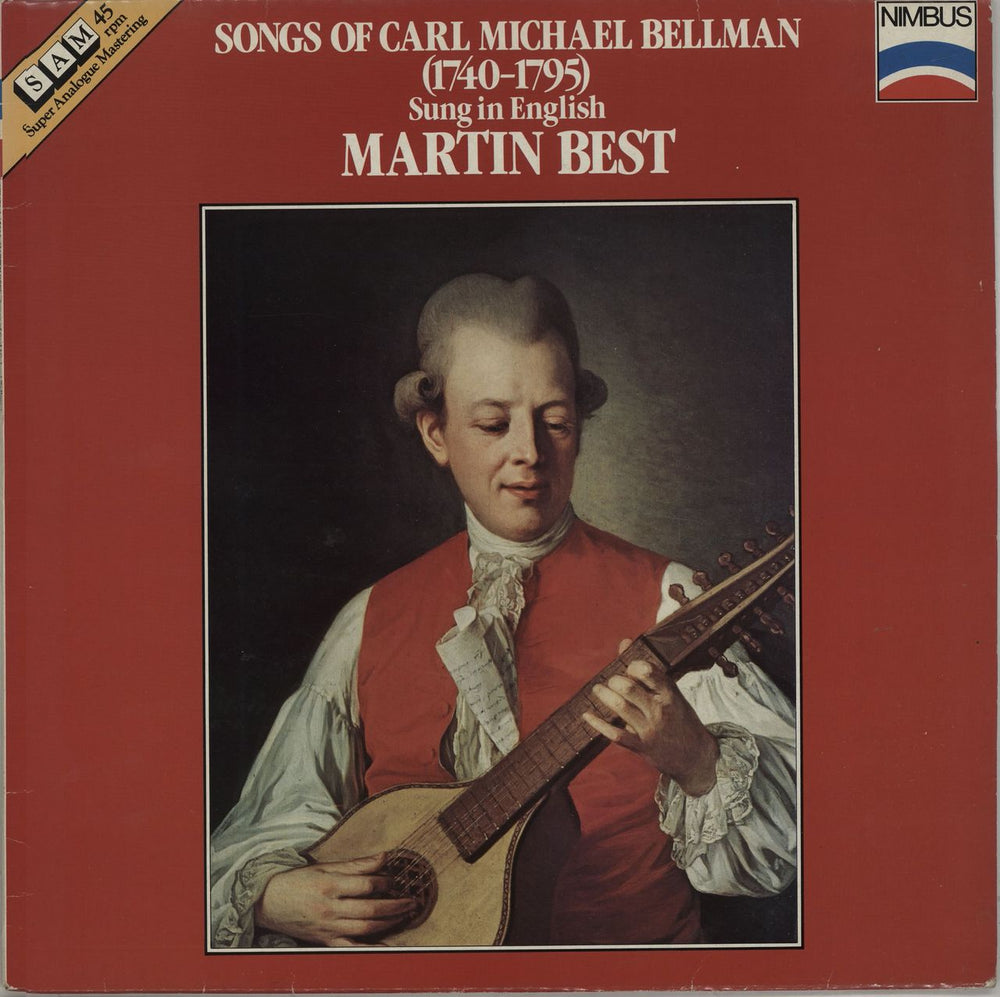 Martin Best Songs Of Carl Michael Bellman (1740-1795) UK vinyl LP album (LP record) 45023