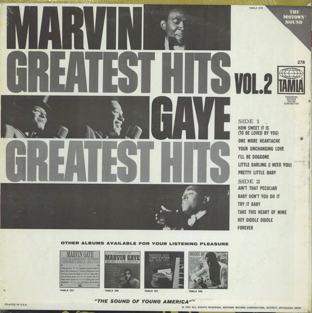 Marvin Gaye Greatest Hits Vol.2 UK vinyl LP album (LP record)