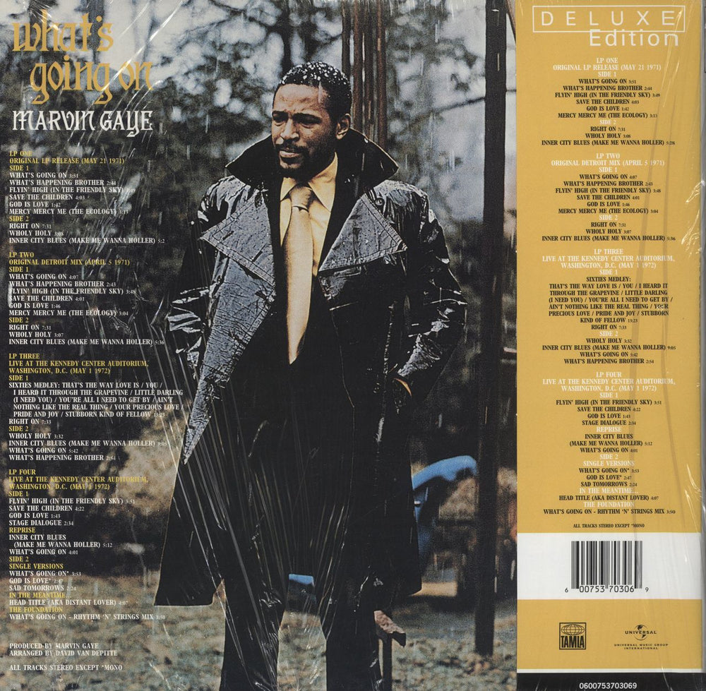 Marvin Gaye What's Going On - 180gm Half Speed Mastered UK 4-LP vinyl album record set