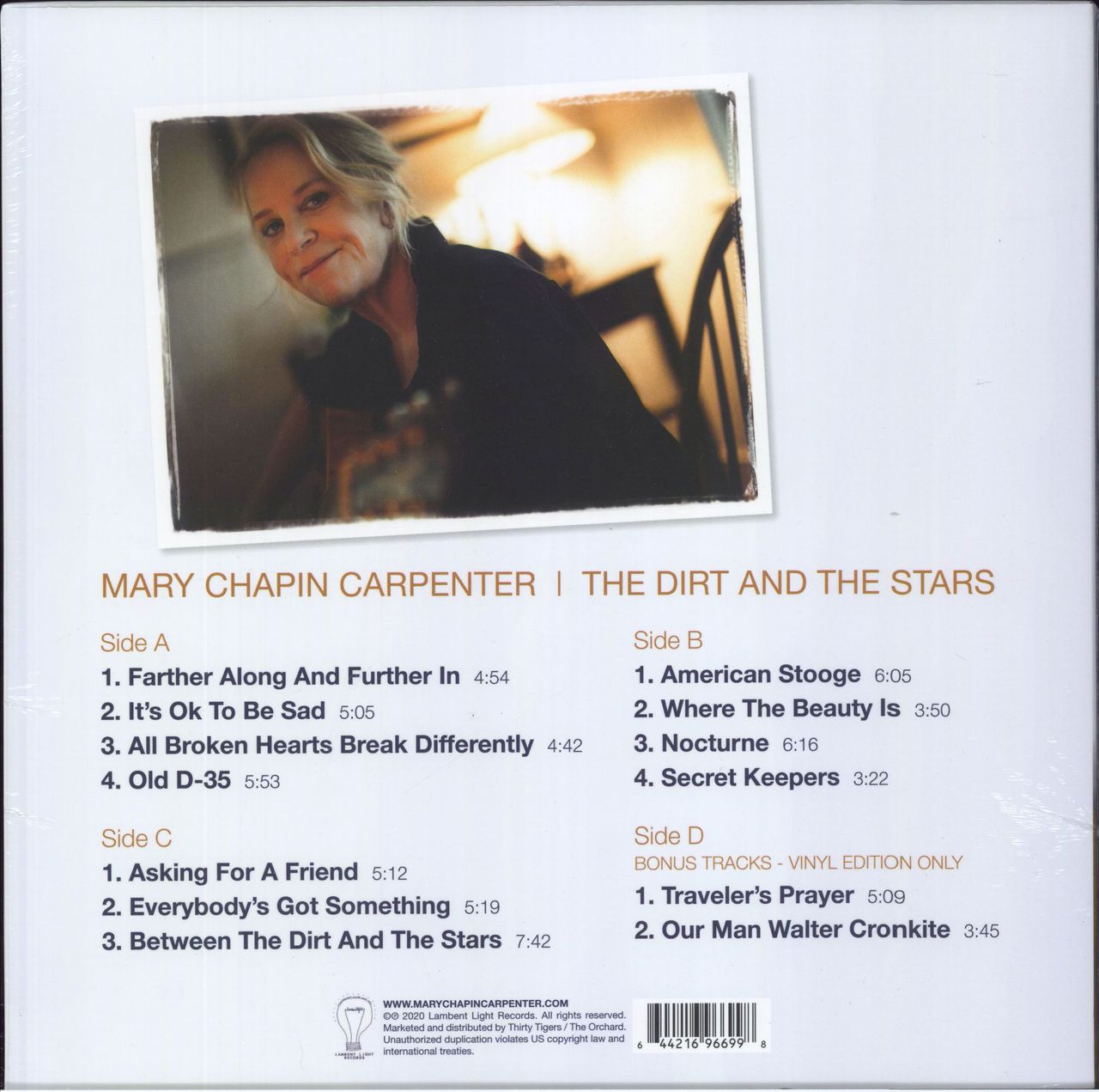 Mary Chapin Carpenter The Dirt And The Stars Sealed UK 2 LP