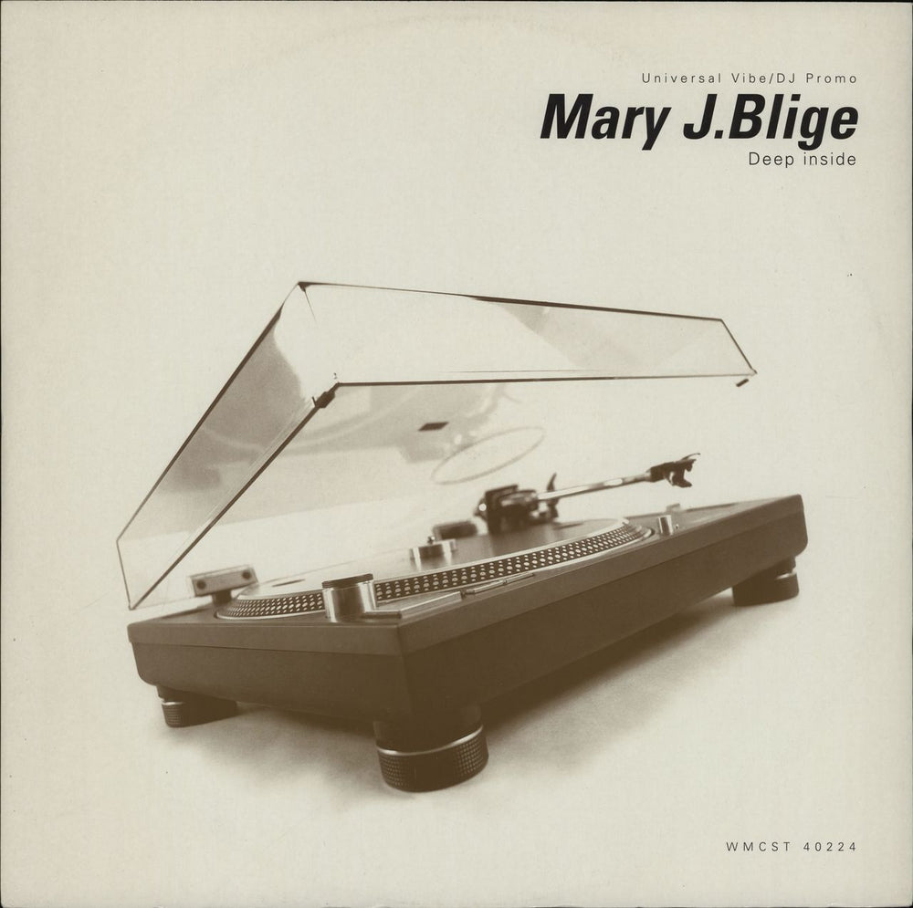 Mary J Blige Deep Inside UK Promo 12" vinyl single (12 inch record / Maxi-single) WMCST40224