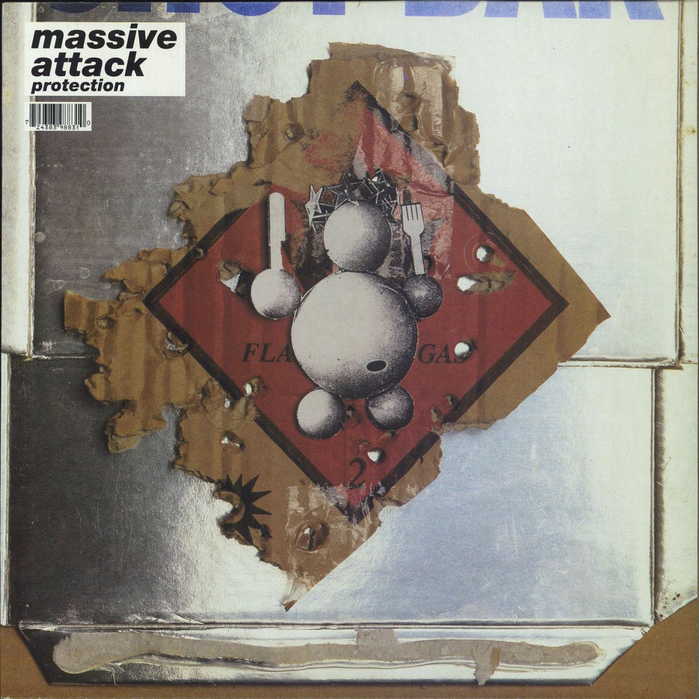 Massive Attack Protection - 1st UK vinyl LP album (LP record) WBRLP2