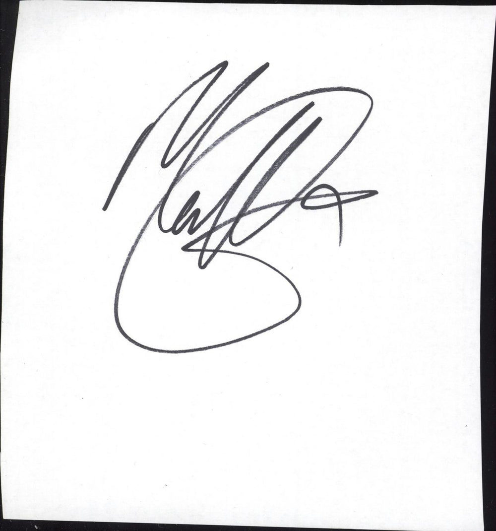 Matt Cardle Autograph UK memorabilia AUTOGRAPH
