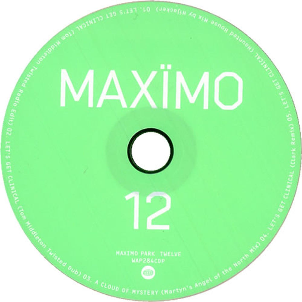 Maximo Park 12 - Twelve UK Promo CD single (CD5 / 5") WAP284CDP